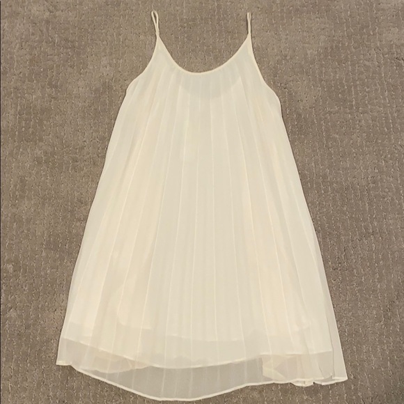 BCBG Dresses & Skirts - BCBGeneration Whisper White Pleated Dress